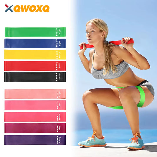 5Pcs Resistance Band Set for Men and Women 5 Elastic Bands with Different Resistance Levels for Long Workouts in the Home & Gym