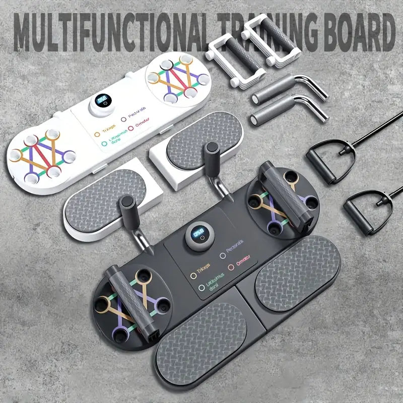 Tənzimlənən Push-Up Stand Timer və Müqavimət Lentləri ilə