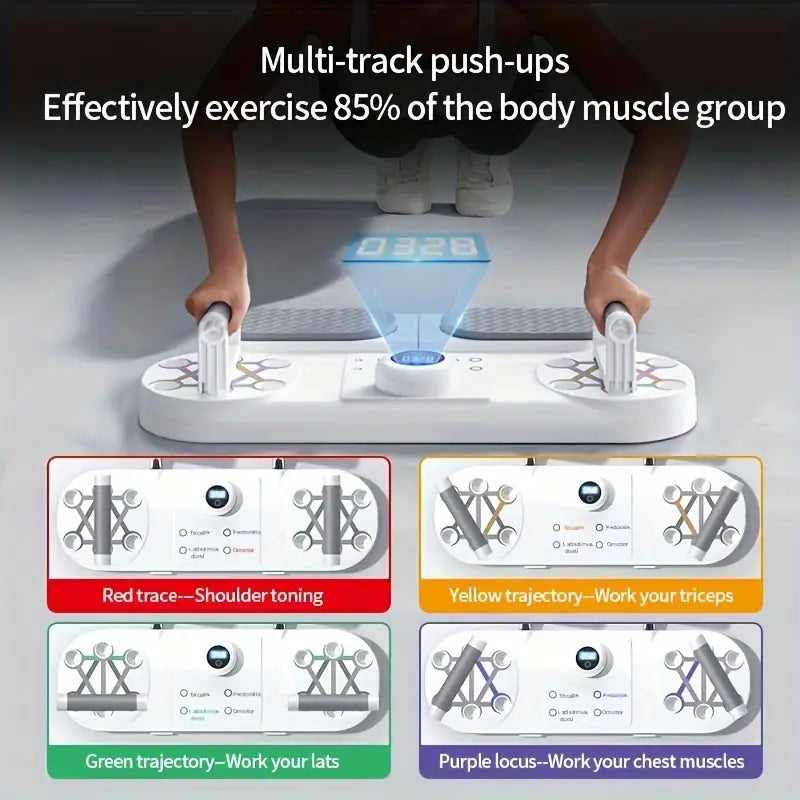 Tənzimlənən Push-Up Stand Timer və Müqavimət Lentləri ilə